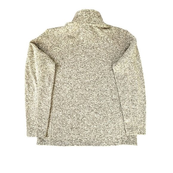 Eddie Bauer Mens Heathered Pullover Radiator Fleece XL Olive Cream 1/4-Zip NWT - Picture 2 of 10